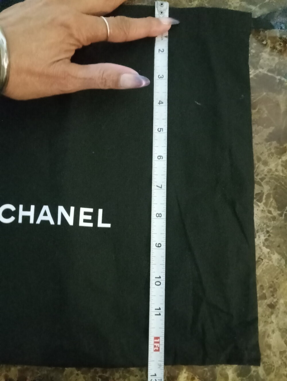 Chanel Black/White Dustbag GUC